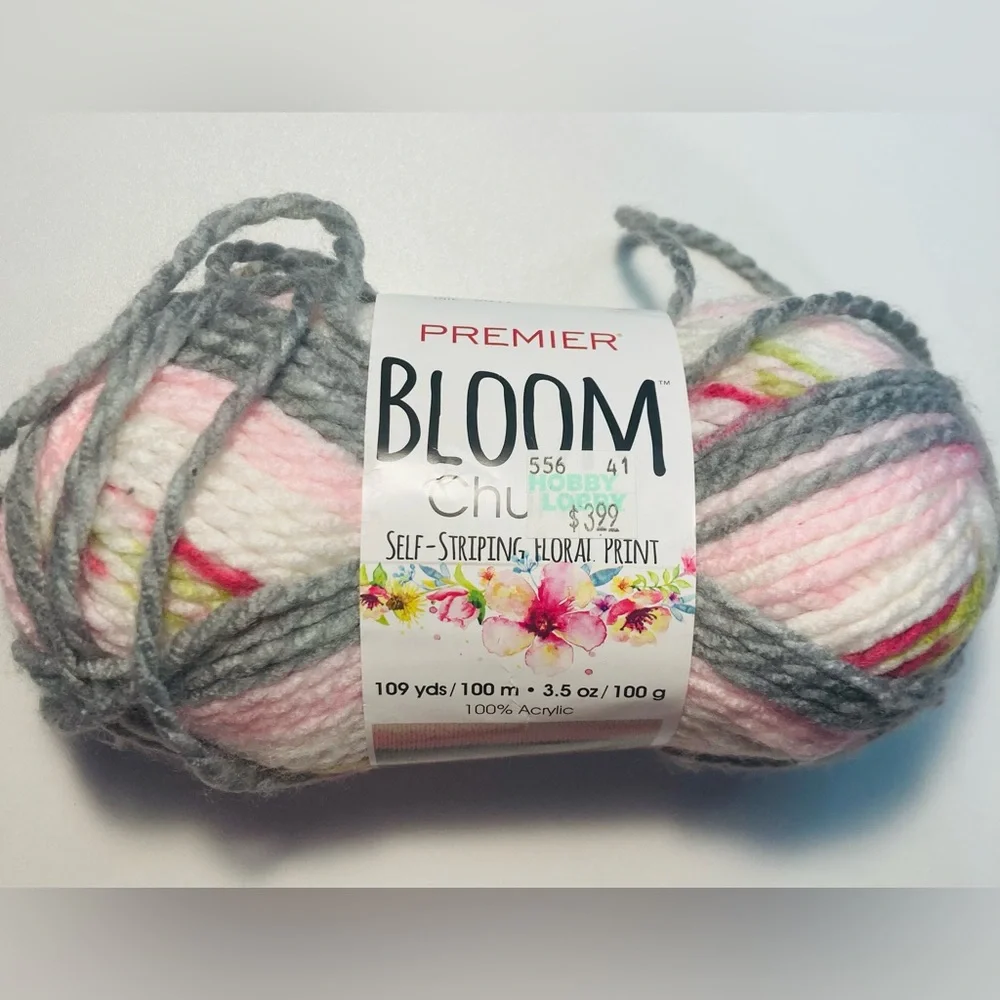 5 for $10: NWT Premier Bloom Self-Striping Floral Print Chunky Yarn: HobbyLobby - Picture 1 of 5